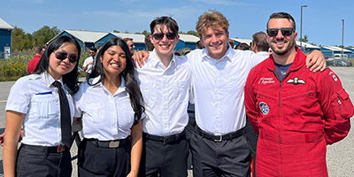 Snowbirds take flight at the Peterborough Airport